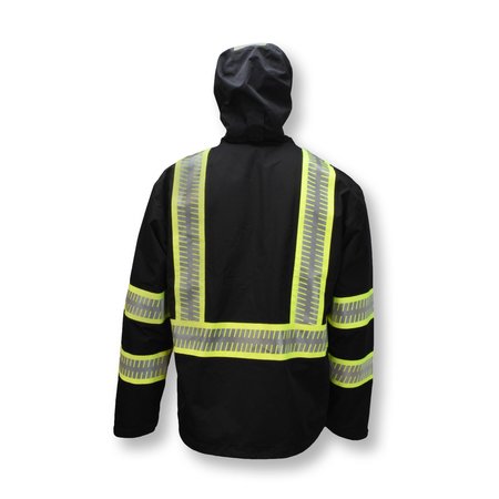 Dewalt Hi-Vis Wtrprf Lightweight Packable Raincoat-XL DRW11-1ZGR-XL